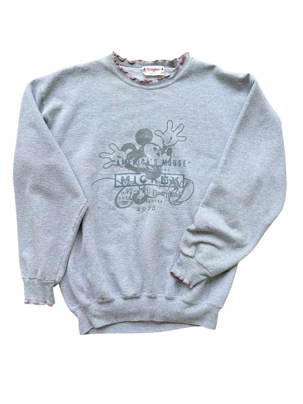 Vintage Disneyland Mickey Mouse “Americas Mouse” Crewneck Sweatshirt.